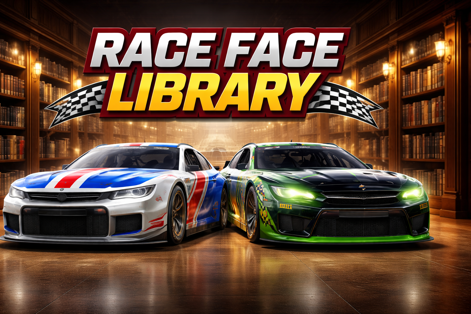 Stock cars in the library setting